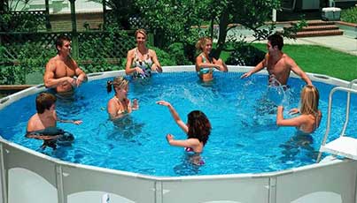 Above ground swimming pools available in Toronto at Seaway pools.