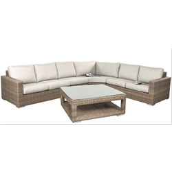 Tamarindo 5 Piece Sectional - Silver Cushions *LIMITED QTYs*