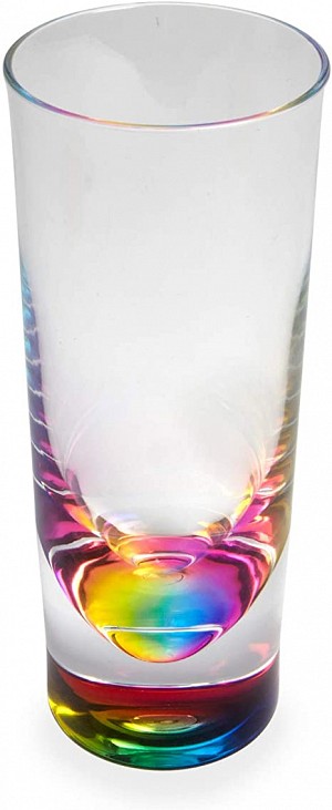 Rainbow Tall Glass