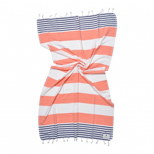Balmy_towels_zoe_navy_coral_open