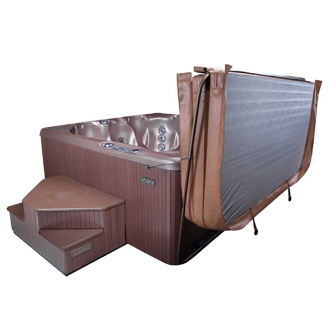 Beachcomber Lift 'n Store Hot Tub Cover Fully Open