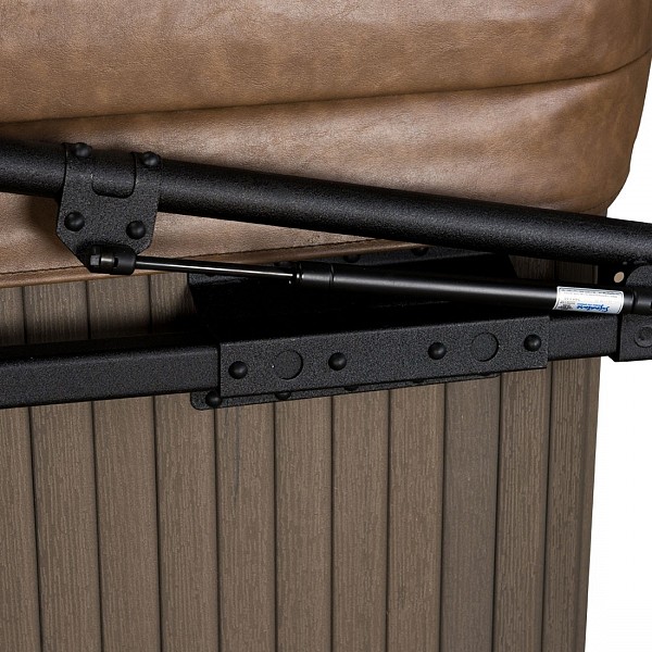 Airlift hot tub cover side view