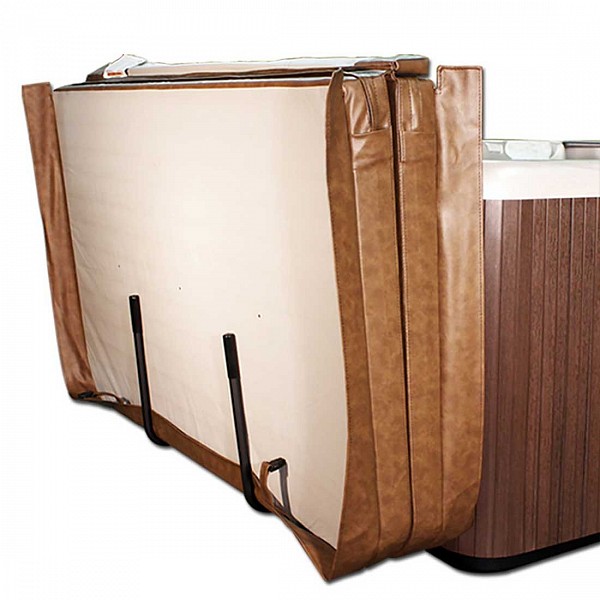 Beachcomber Slide 'n Store Extreme Hot Tub Cover Removed