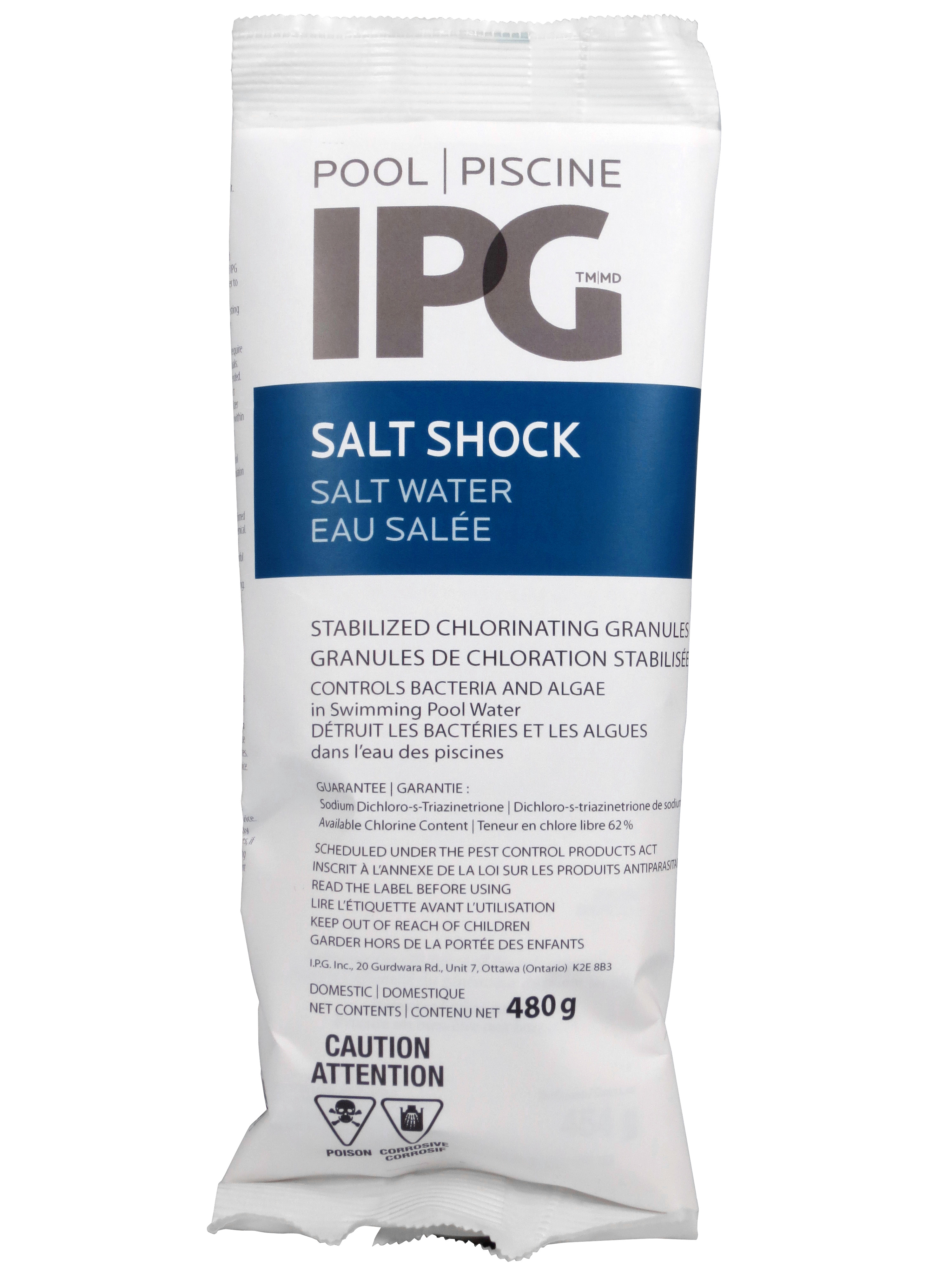 salt shock stabilized chlorinated granules