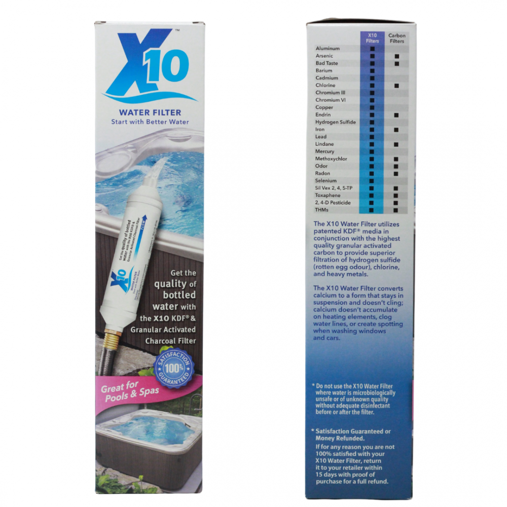 x10 prefill water filter for hot tubs or pools 