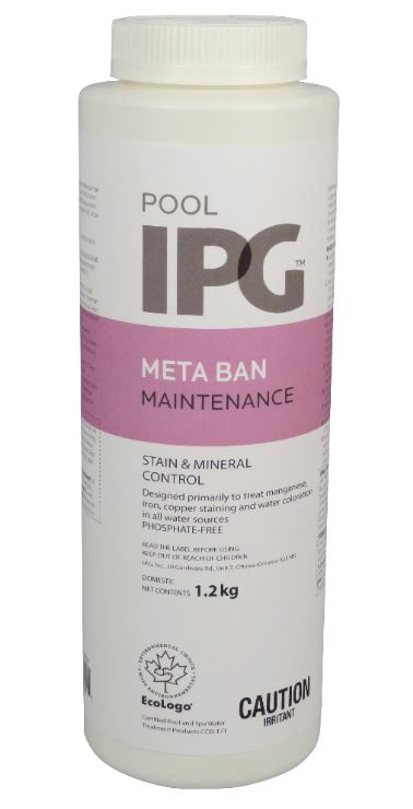 Meta Ban mineral control and stain remover pool chemical