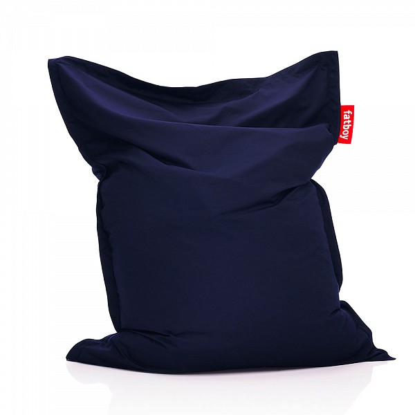Fatboy Original Outdoor Bean Bag with Navy Blue Sunbrella Fabric