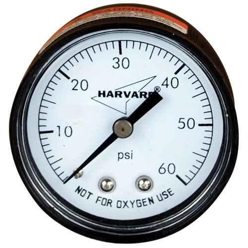 Universal Pressure Gauge For Filters - Top Mount - 60 psi