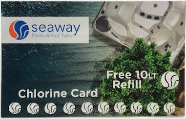 Pool Chlorine container Refill Card