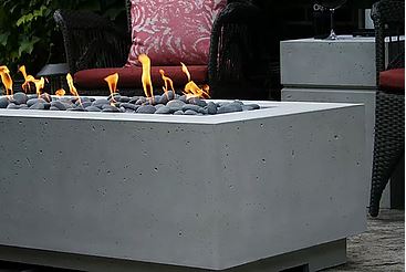 Titan 60 Fire Feature modern outdoor fireplace