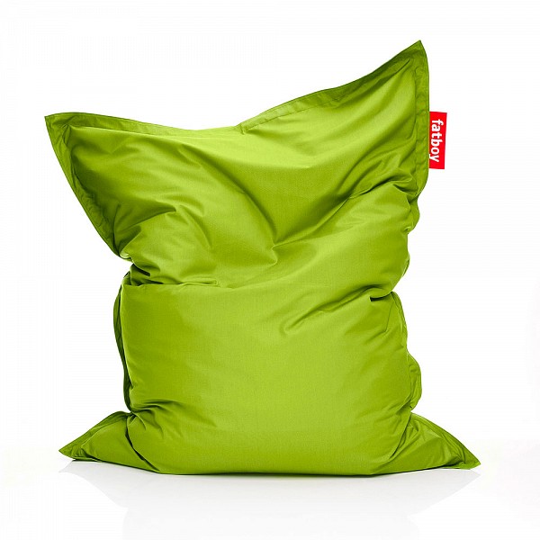Fatboy Original Outdoor Bean Bag with Lime Sunbrella Fabric