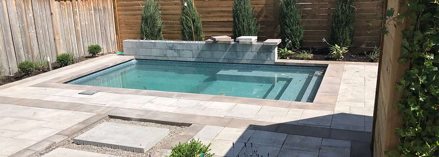 Saltwater pool renovation in Toronto by Seaway