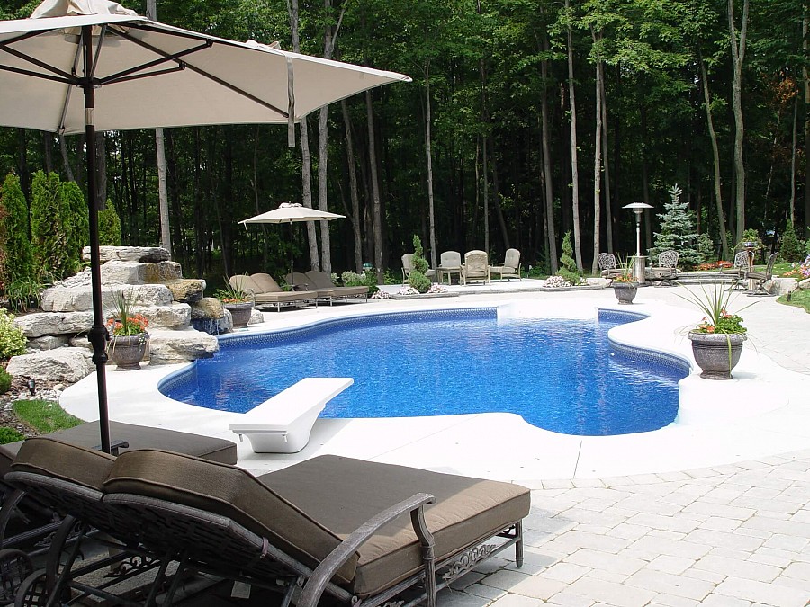 custom pool diving board outdoor-furniture