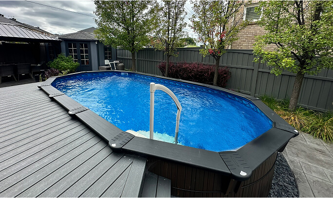 Semi-Inground Pool