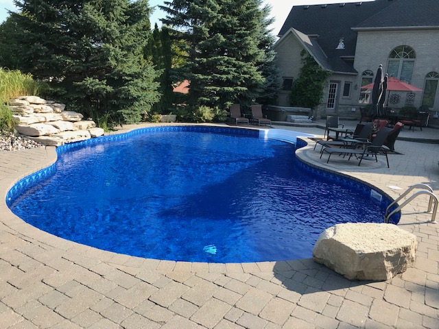 install pool in backyard