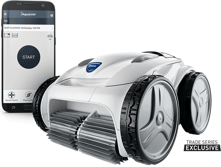 Polaris P965iQ robotic pool cleaner with caddy WIFI enabled